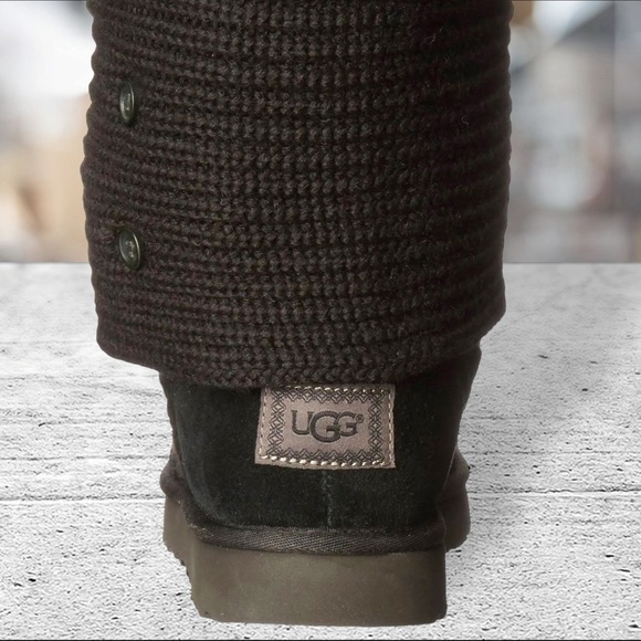 Ugg Classic Candy, Black Tall‎ Sweater Boots, women’s size 5 - Picture 4 of 9